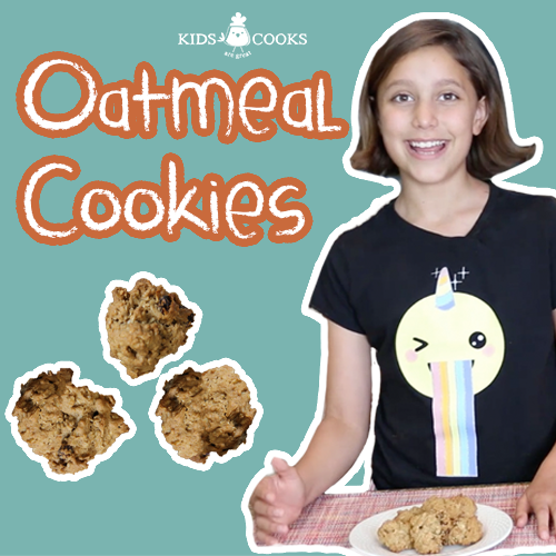 how to make oatmeal cookies kids cooking lesson