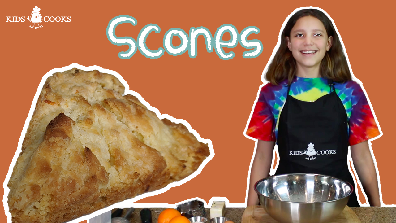 How To Make Scones (with orange zest) - Kids Video Cooking ...