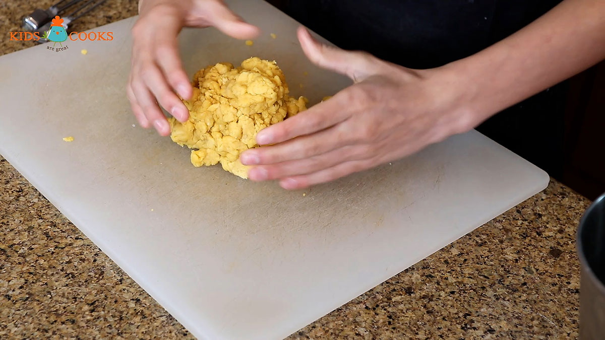 Mix the dough ingredients and form a ball