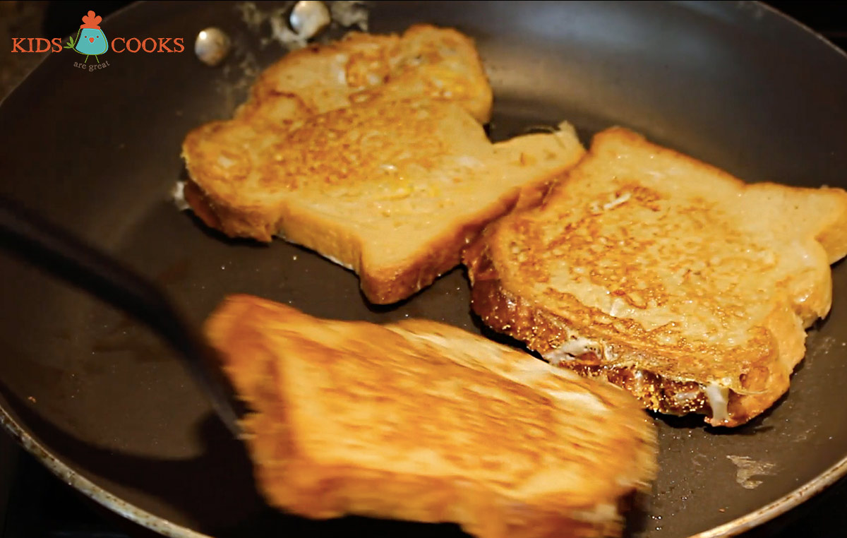 French toast is ready when golden brown