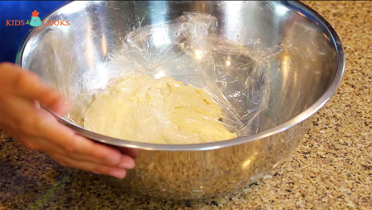 Rest the dough in an oiled bowl for 1 hour