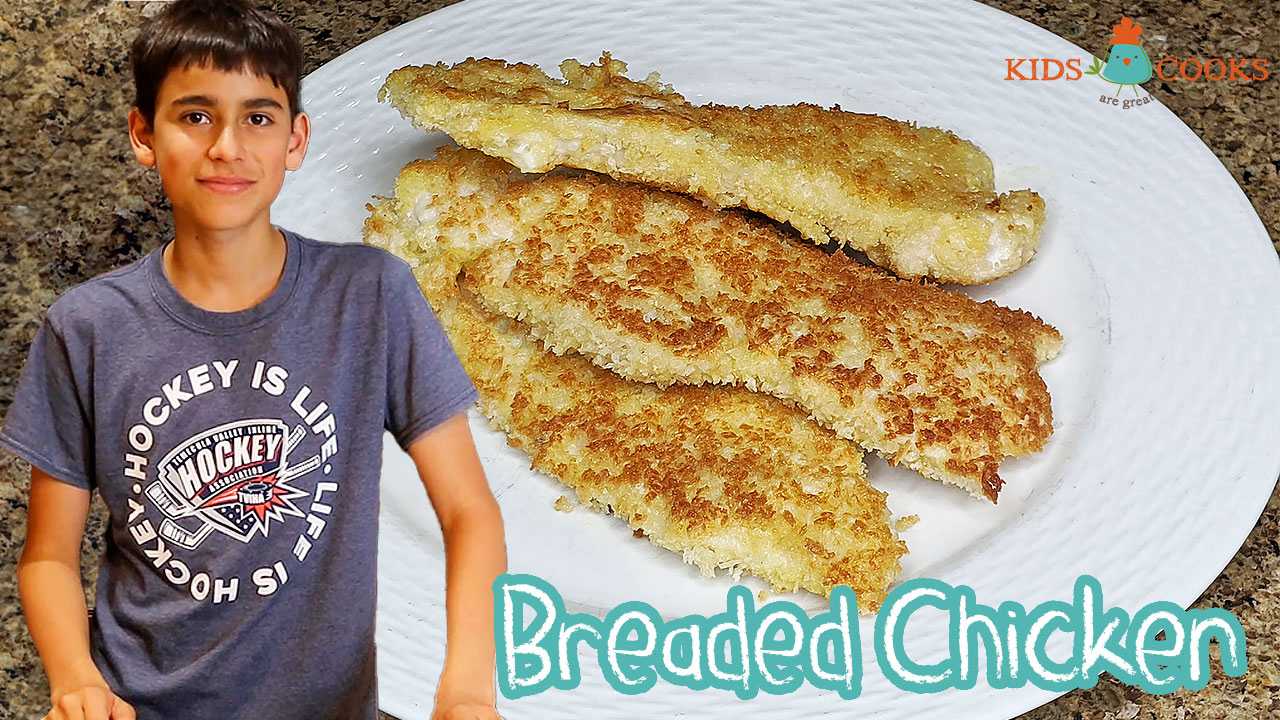 Breaded Chicken Tenders with Panko Kids Cooking Lesson